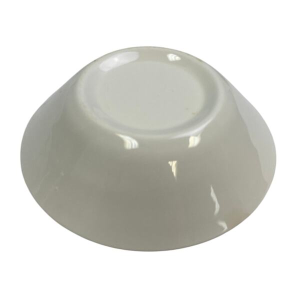 3 Vintage 1960s Sheffield Serenade Solid White Gold 5.5" Ceramic Shallow Bowls - Picture 4 of 5